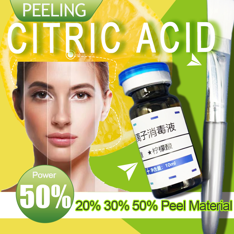 Skincare Whitening - กรดซิตริก20% 30% 40% 50% เปลือกวัสดุของผิว5มล. 10มล.