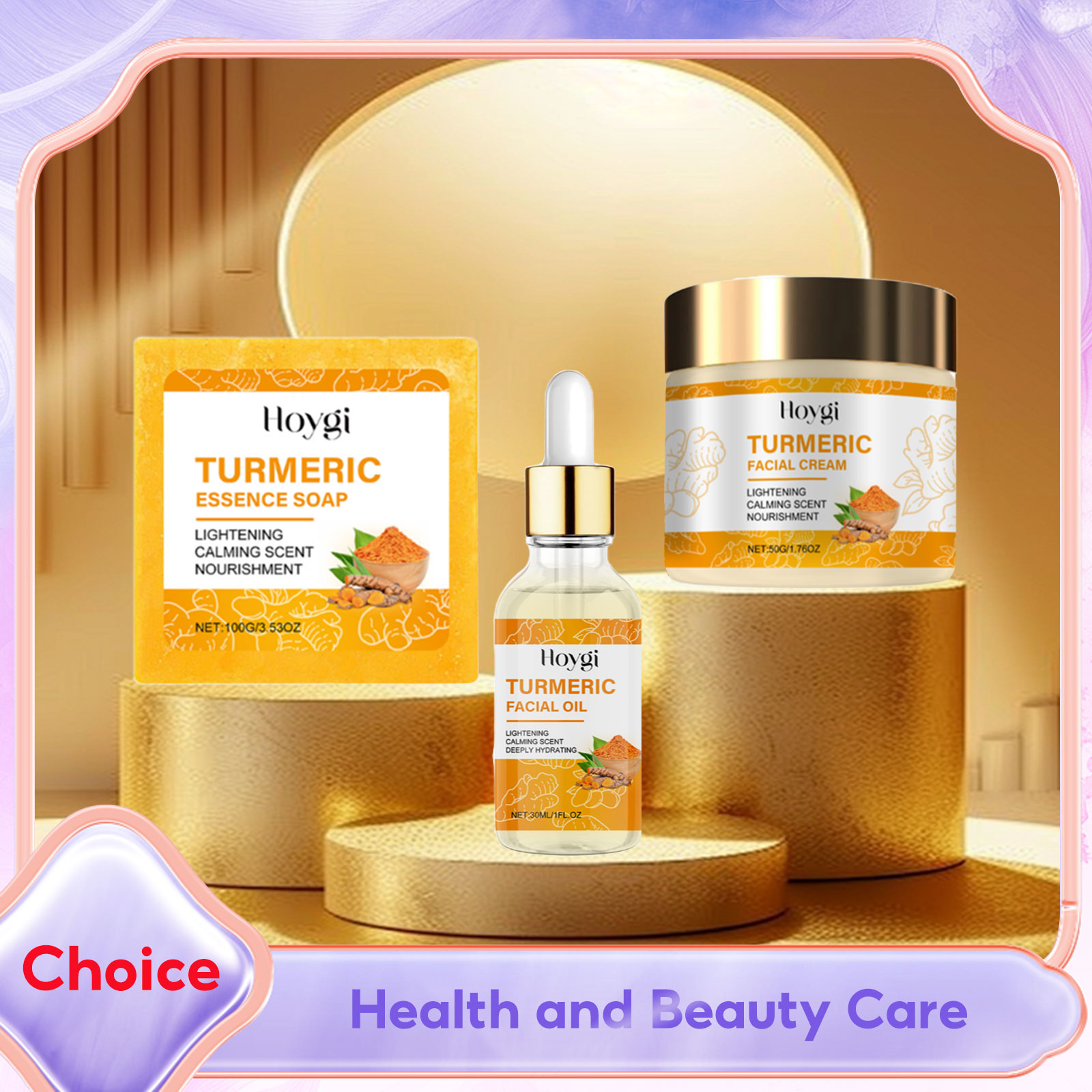 Skincare Whitening - ขมิ้นชุดบํารุงผิวสบู่ Anti Acne Dark Spot Corrector