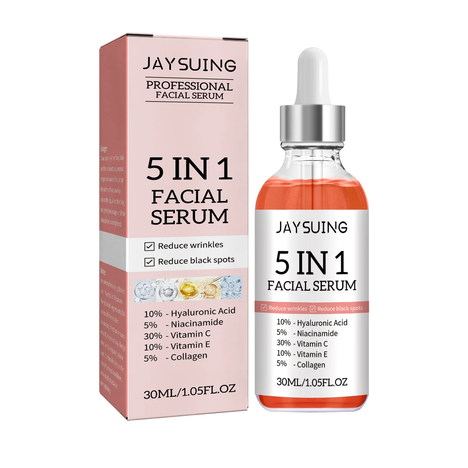 5 In 1 Moisturizing Facial Ser - Ferulic Acid Serum บทวิจารณ์และราคา