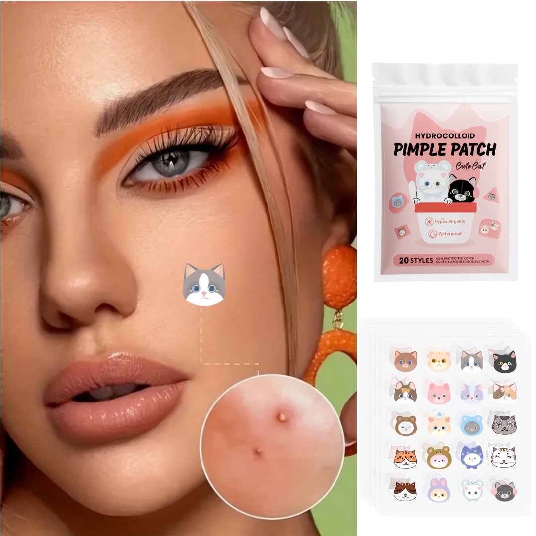แผ่นแปะสิวรูปแมวน่ารัก 100 ชิ้ - Skincare Acne บทวิจารณ์และราคา
