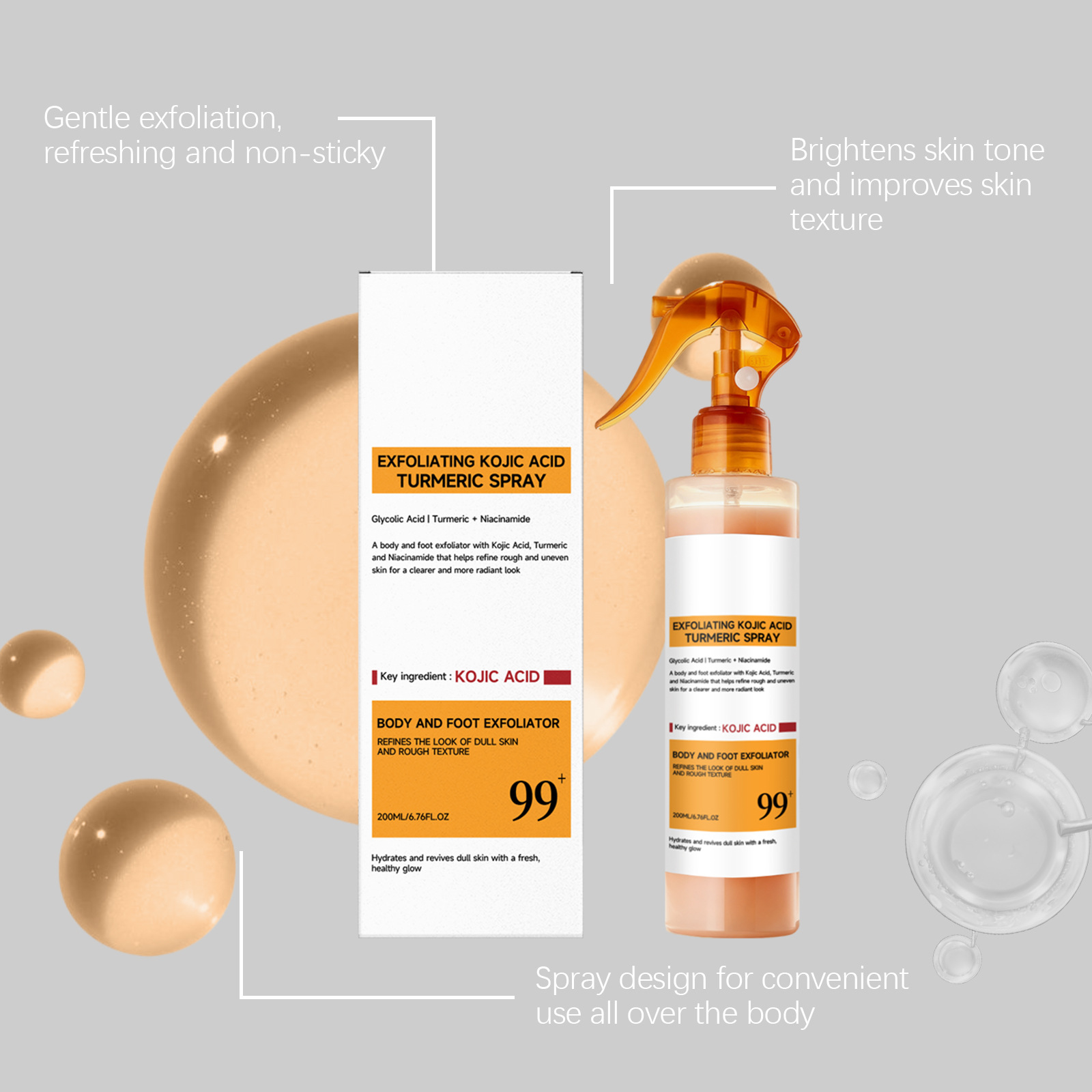 สเปรย์ดูแลผิวด้วยกรดโคจิกและขม - Skincare Whitening บทวิจารณ์และราคา
